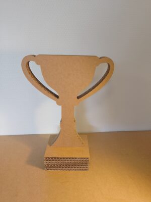 coupe sur socle en carton effet 3D