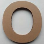 Lettre O en carton
