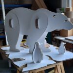 Grand Ours Polaire blanc