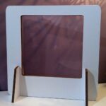 Protection de comptoir Covid - Cadre carton & Plaque transparente