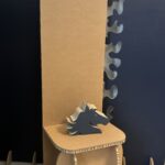 Etagère présentoir en carton écologique, 100 % recyclable, Bubble M, fabrication française Cartonkitevents.com